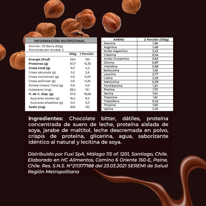 Zein Protein Bar Chocolate Avellana