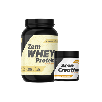 Pack Proteína Whey 1,1kg + Creatina 300gr (sin sabor)