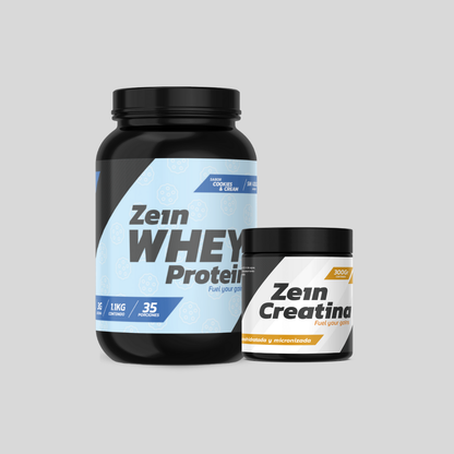 Pack Proteína Whey 1,1kg + Creatina 300gr (sin sabor)