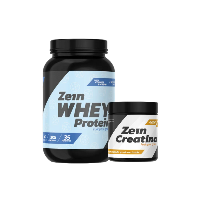 Pack Proteína Whey 1,1kg + Creatina 300gr (sin sabor)