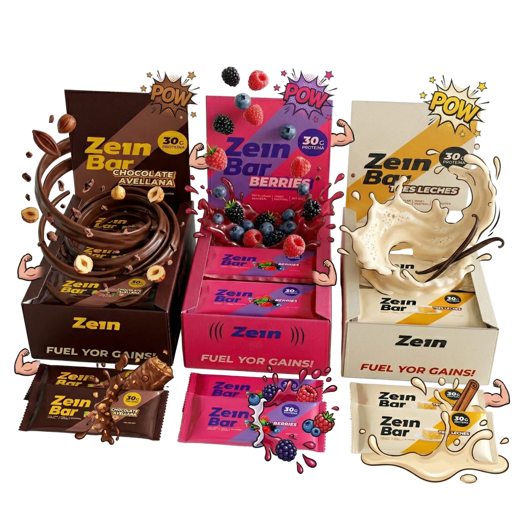 BOX DE 12 BARRAS DE PROTEINA 100GR - ZEIN BAR