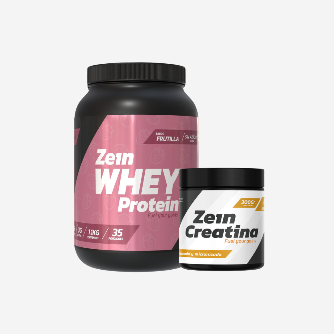 Pack Proteína Whey 1,1kg + Creatina 300gr (sin sabor)